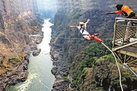 Bungee Jumping at The Victoria Falls Bridge