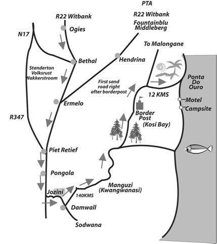 Directions to Ponta Do Ouro Mozambique – Mozambique Accommodation