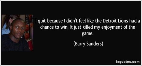 Barry Sanders Quotes. QuotesGram