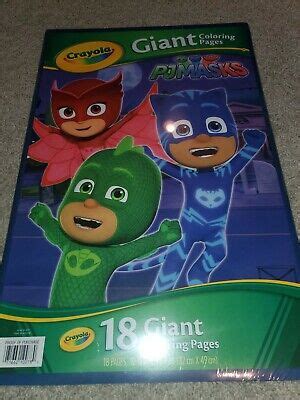 CRAYOLA PJ MASKS 18 Giant Coloring pages, New (M5) | eBay