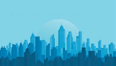 Premium Vector | Modern City Skyline background