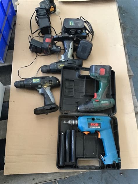 Quantity.Of Cordless Drills with Batteries