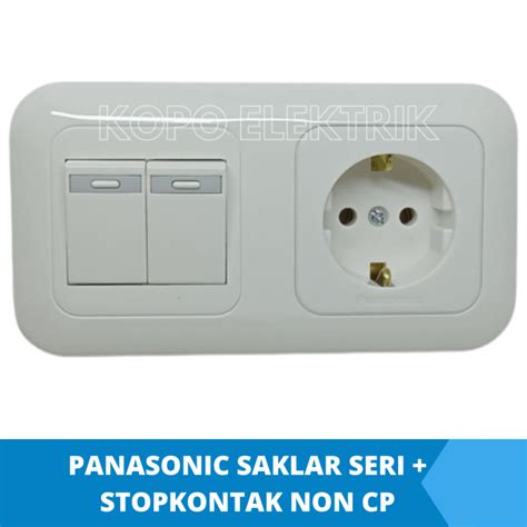 Panasonic Saklar Seri + Stopkontak 2 gang Non CP Tanam IB | Lazada Indonesia