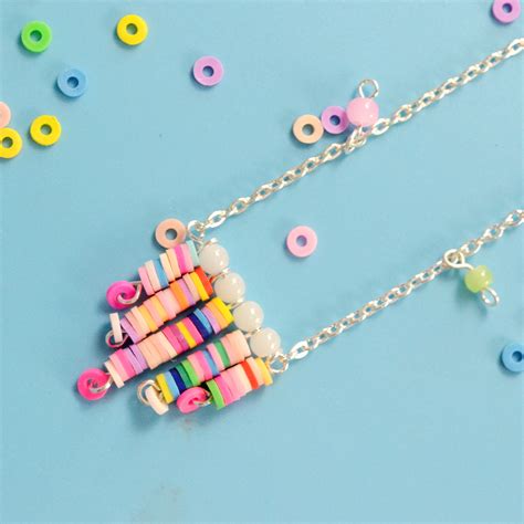 Whimsical Polymer Clay Bead Necklace | Fun Family Crafts