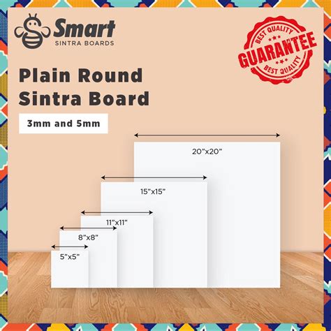 SINTRA BOARD x XINTRA BOARD WHITE ROUND SQUARE HEXAGON CUT SIZE CUSTOM SIZE BOARD DESIGN SHAPE ...