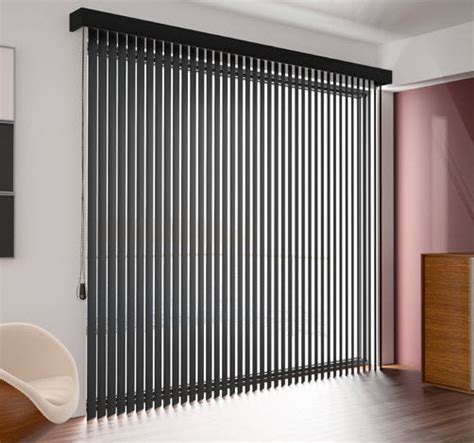 Vertical blinds - Luxmader - for window / aluminum / synthetic leather