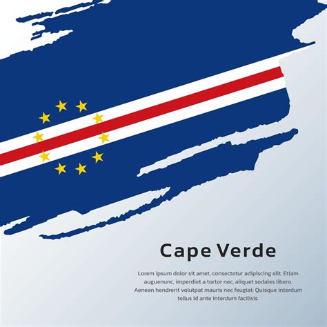 Illustration of Cape Verde flag Template 13371373 Vector Art at Vecteezy