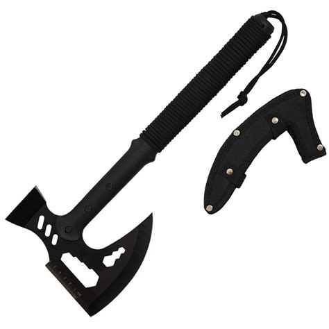 ASR Tactical 17 inch Fixed Blade Survival Axe Paracord Outdoor Camping ...