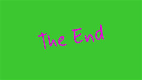 The End Text Animation on Green Background Free Video 20765874 Stock Video at Vecteezy