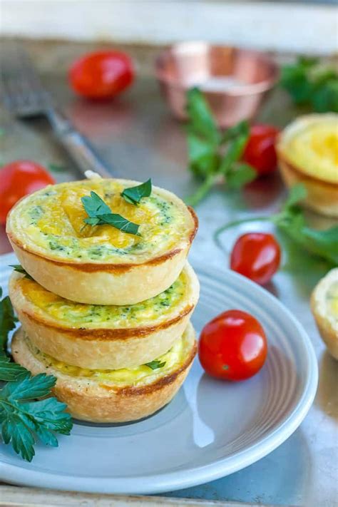 Perfect for make-ahead breakfasts or hors d'oeuvres, Mini Quiche ...