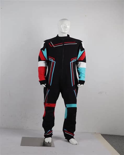 Multicolor Skydiving Suit and Parachute Jumpsuit