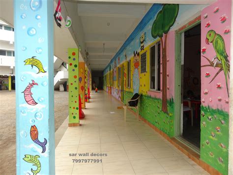 Pin em Play school cartoon wall paintings