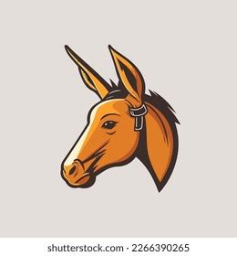 Mule Head Vector Logo Icon Sports Stock Vector (Royalty Free) 2266390265 | Shutterstock
