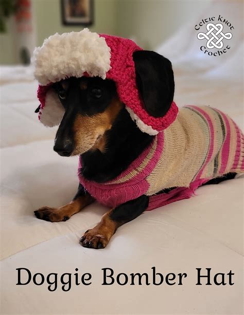 Crochet Dog Hat - Celtic Knot Crochet