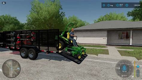 Big Tex 10pi Landscape Trailer v1.0 FS22 Mod | Farming Simulator 22 Mod