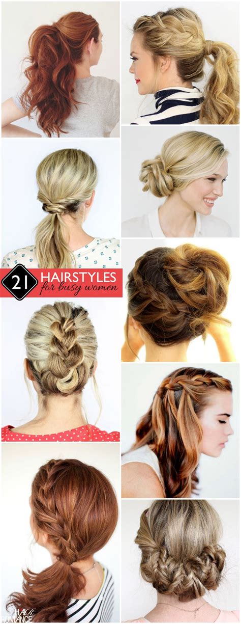 HAIRSTYLES FOR BUSY WOMEN | Business hairstyles, Business casual ...