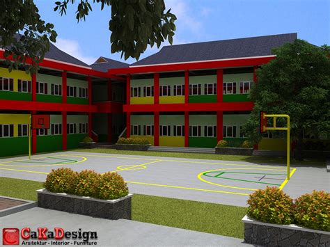 Contoh Gambar Gedung Sekolah - Homecare24