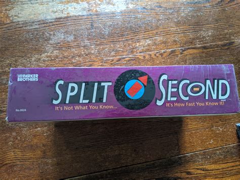 Split Second Board Game by Parker Brothers Vintage 1992 | Etsy