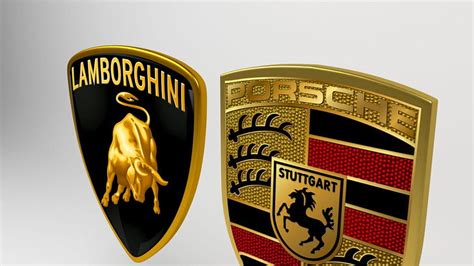 Lamborghini Logo 3D, lamborghini and porsche HD wallpaper | Pxfuel