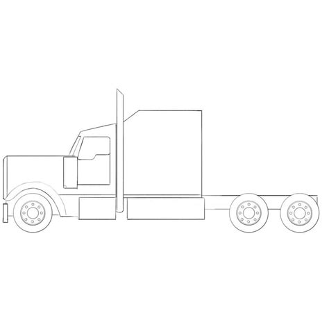 How to Draw a Semi-Truck