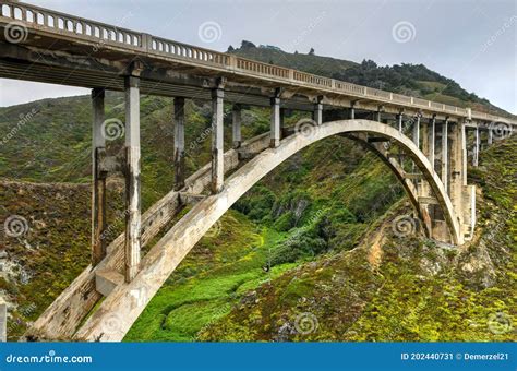 Rocky Creek Bridge - Big Sur, California Stock Image - Image of blue, famous: 202440731