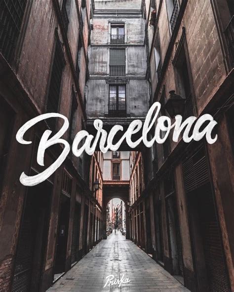 Barcelona | Typography, Photography logo design, Cool typography