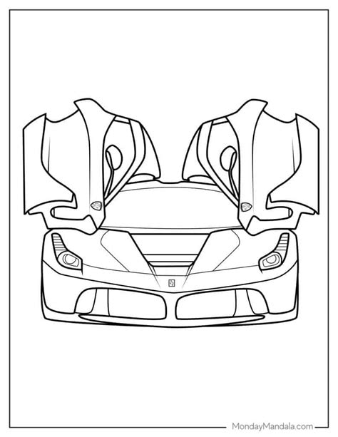 La Ferrari Coloring Pages