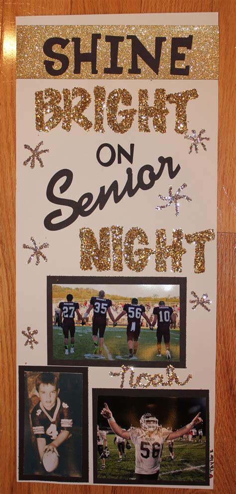 Football Senior Night Poster Ideas