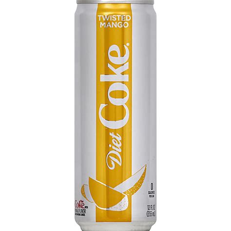 Diet Coke Cola, Twisted Mango 12 Oz | Ginger Ale | Foodtown