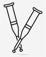 Crutches Coloring Pages sketch template