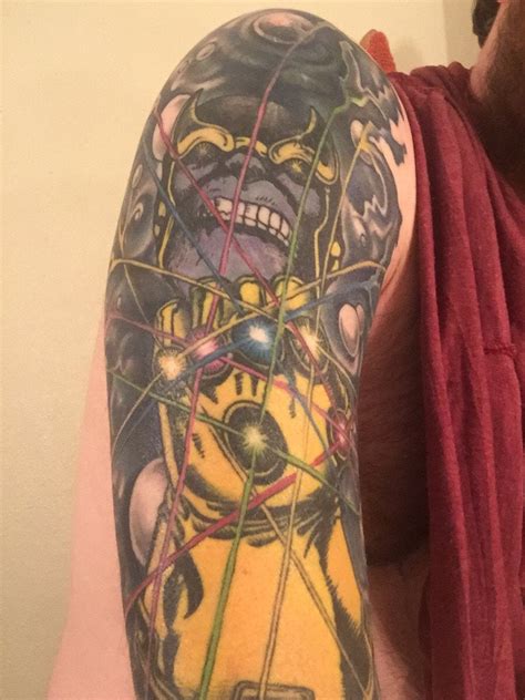 My Infinity Gauntlet tattoo all finished up. : r/Marvel