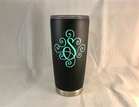 Personalized Stainless Steel Cup Initial Stainless Steel