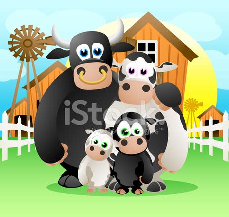 Cow Family On The Farm Stock Photo | Royalty-Free | FreeImages