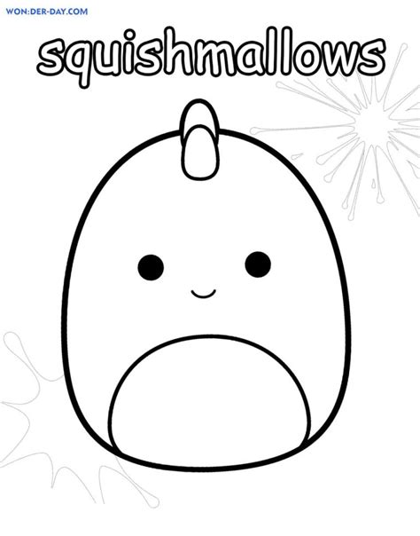 Squishmallow Printable Coloring Pages