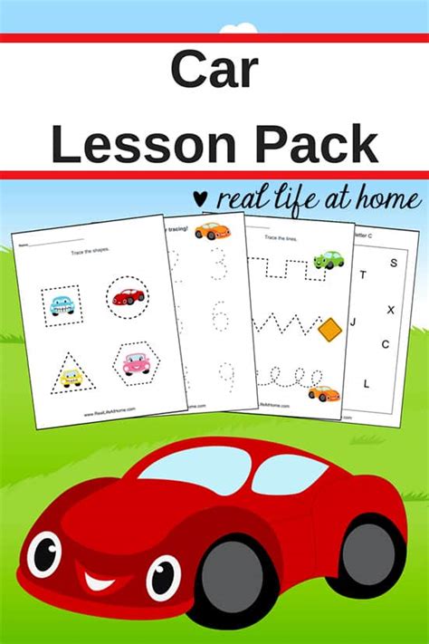 Car Worksheets: Free Basic Skill Printables for Preschool