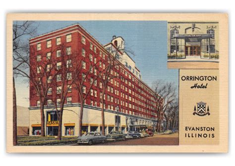 Evanston, Illinois, Orrington Hotel | Vintage & Antique Postcards 🗺 📷 🎠 ...