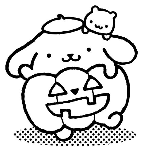 Sanrio Pompompurin Coloring Pages - Free Printable Templates