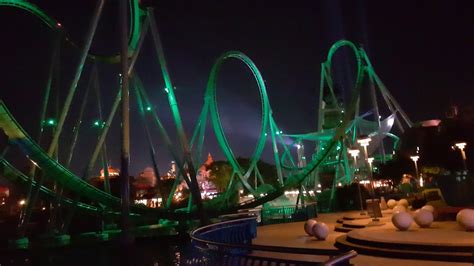 The Hulk at night Universal - YouTube