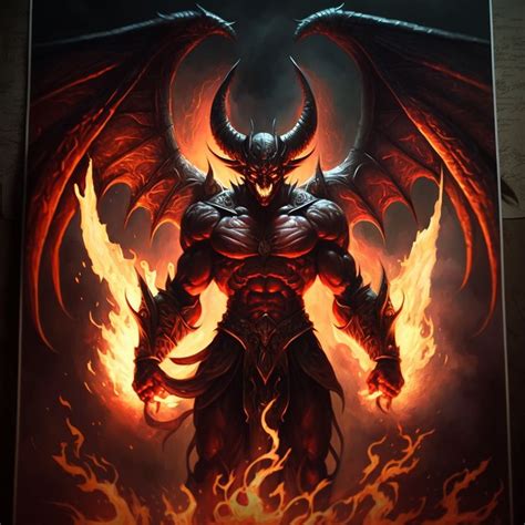 Flame lord on card | Cosas espeluznantes, Ángeles y demonios, Arte de ...