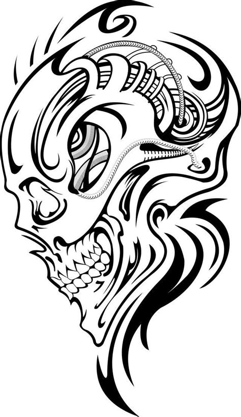 Pin by Krzynio on Tattoos Fun | Skull stencil, Skull tattoos, Skull tattoo design