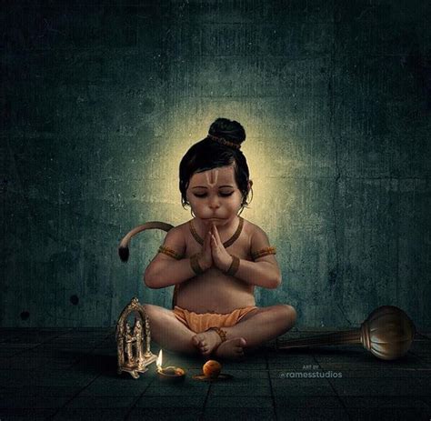 Even as a child Hanuman had great powers. One morning the baby hanuman ...