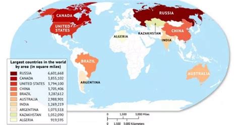 World's Largest Countries In The World | List Of Largest Countries