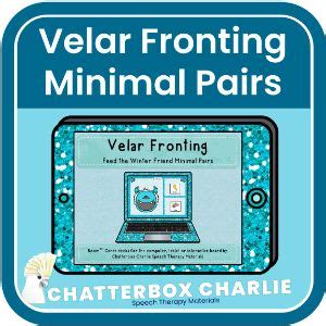 Velar Fronting K and G Minimal Pairs Feed Winter Friend - Boom Cards