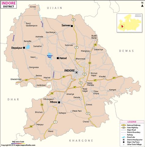 Indore District Map