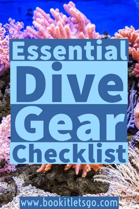 The Only Dive Gear Checklist You Will Ever Need - Book It Lets Go