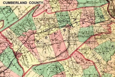 Pennsylvania County USGS Maps | Cumberland county, County, Map