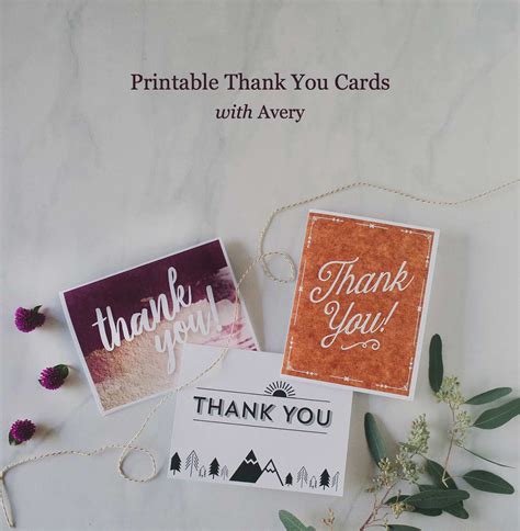 Avery Thank You Card Template 8315 - Cards Design Templates