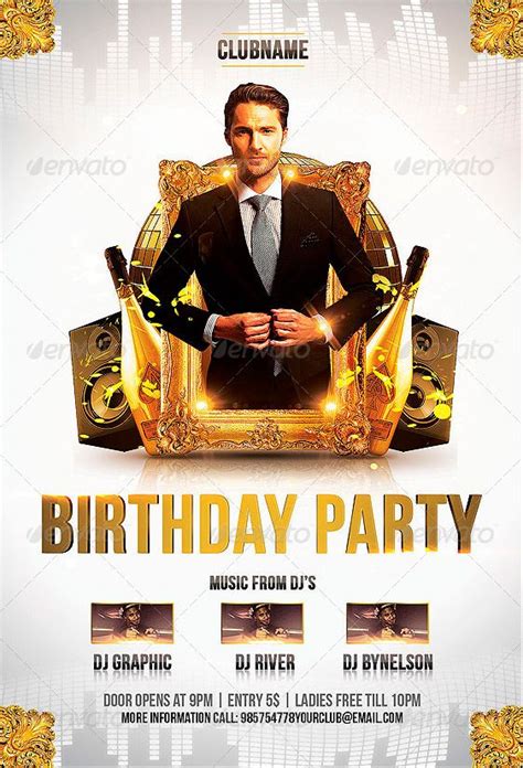 Birthday Party Flyer Template - Download Birthday PSD Flyer - FFFLYER