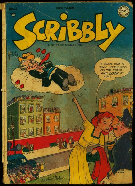 Scribbly Comics #3 1948- Sheldon Mayer cover- DC Comics POOR | Comic Books - Golden Age, DC ...