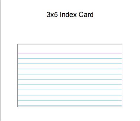 Index Card Template - 9+ Download Free Documents in PDF , Excel